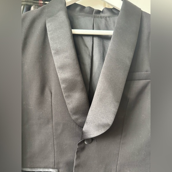 NWT Zara kids Black Shawl-Collar Tuxedo Blazer. - Picture 4 of 8